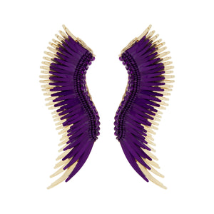 Madeline Earrings Purple Gold
