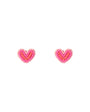 Petite Vivi Stud Earrings Pink Red