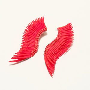 Mignonne Gavigan Madeline Earrings Neon Orange Pop