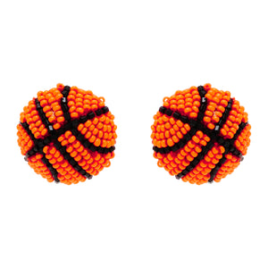 Basketball Studs Orange Multi