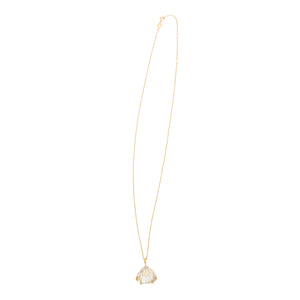 CARM.N X Mignonne Gavigan Shell Chain Necklace Gold Clear