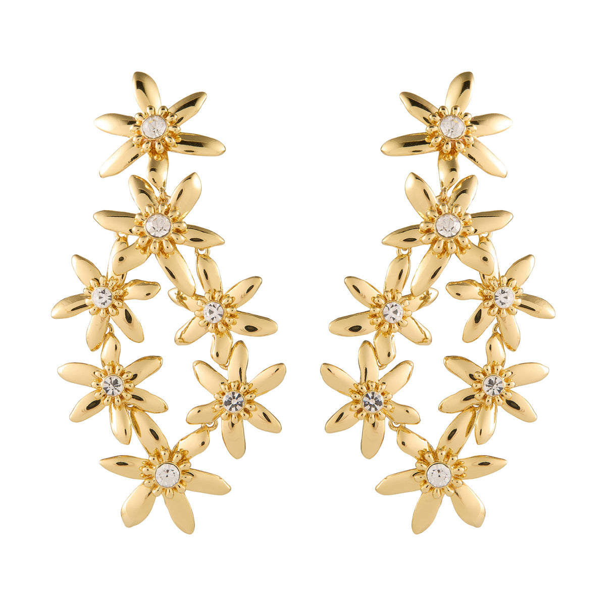 Elena Lux Earrings Gold | Mignonne Gavigan