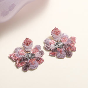 Dulce Floral Earrings Lilac