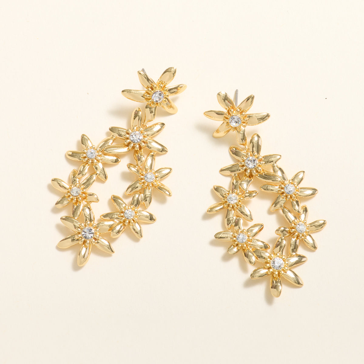 Elena Lux Earrings Gold | Mignonne Gavigan