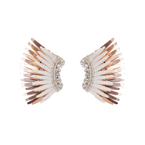 Mignonne Gavigan Mini Madeline Earrings Ivory / Rosegold