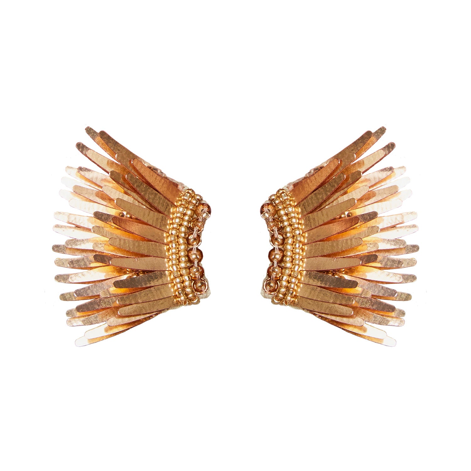 Mignonne Gavigan Metallic Rose Gold Mini Madeline Earrings