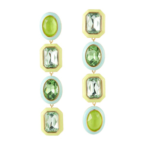 Francesca Lux Earrings Green