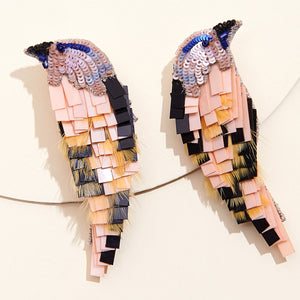 Mignonne Gavigan Bird earrings in Toffee