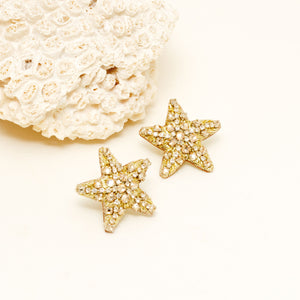 Leandra Starfish Studs Gold