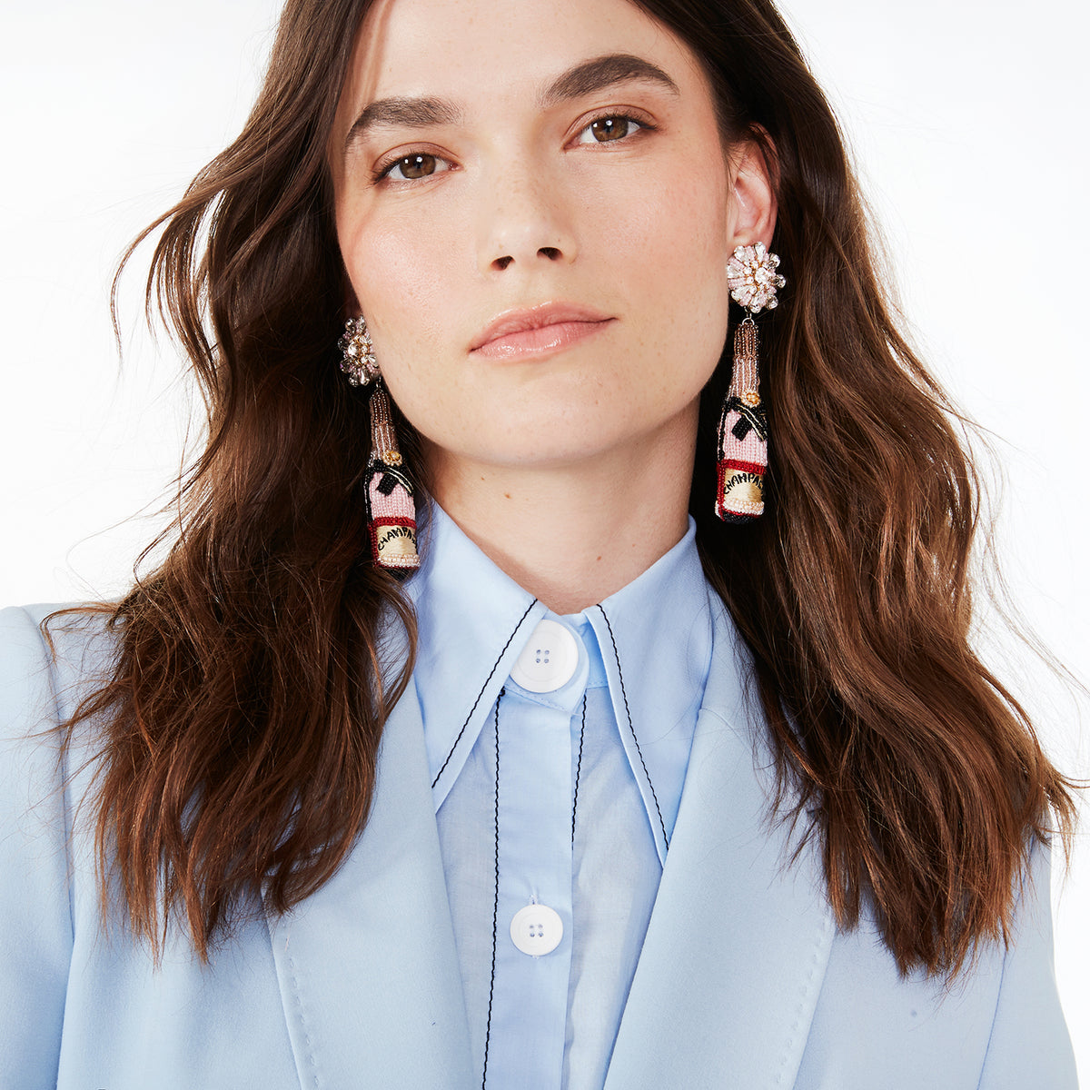 Mignonne gavigan rose clearance champagne earrings