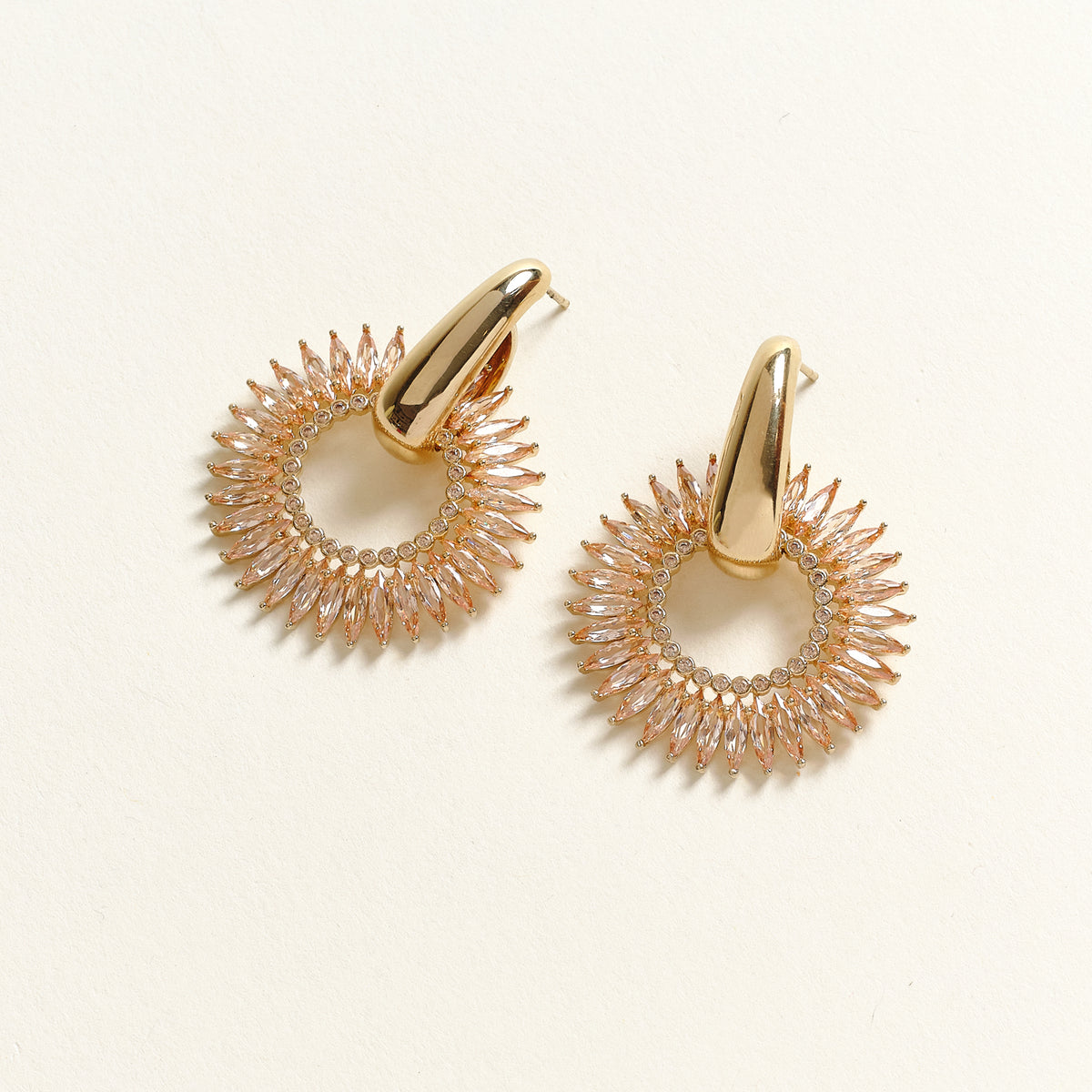 Mignonne gavigan rose champagne on sale earrings