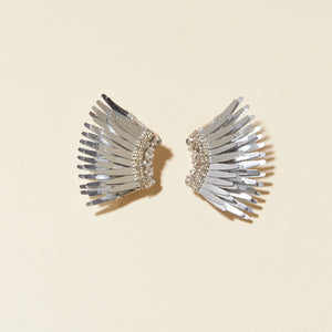 Mignonne Gavigan Metallic Mini Madeline Earrings Silver