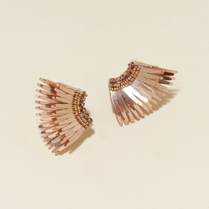 Mignonne Gavigan Metallic Mini Madeline Earrings Rose Gold