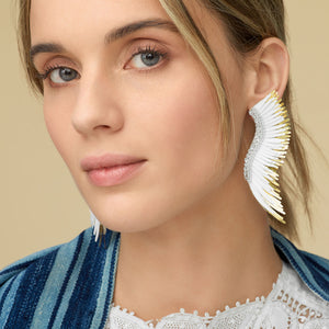 Mignonne Gavigan Madeline Earrings White Gold