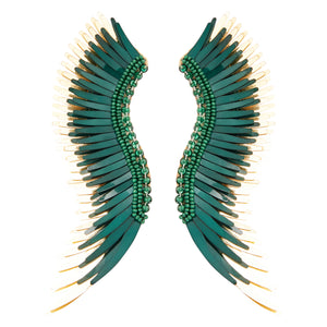 Mignonne Gavigan Madeline Earrings Emerald Gold