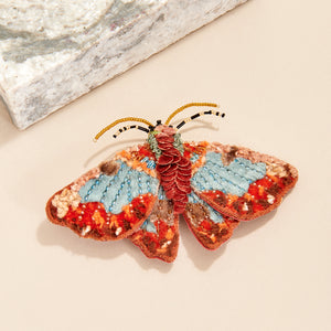 Mignonne Gavigan Willa Butterfly Brooch in red