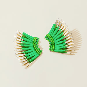 Mignonne Gavigan Mini Madeline Earrings Lime Gold