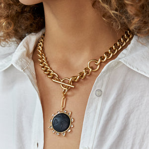 Mignonne Gavigan Odyssey Necklace Black Gold