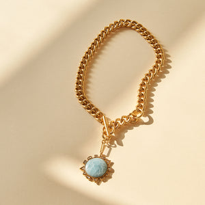 Mignonne Gavigan Odyssey Necklace Blue Gold