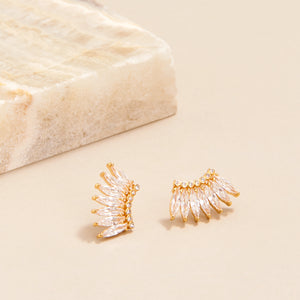 Mignonne Gavigan Petite Crystal Madeline Earrings Gold