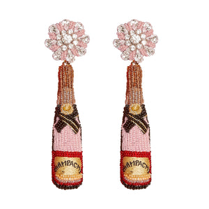 Mignonne Gavigan Rosé Champagne Earring in Blush