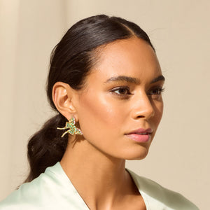 Rosie Butterfly Earrings Green Multi
